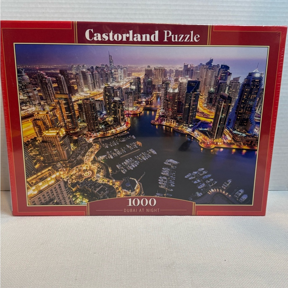 New/Sealed Castorland 1000 Piece Puzzle - Dubai At Night 68x47 cm